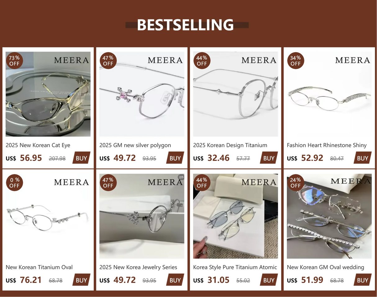 Korea Fashion Style Titanium Glasses Frames Luxury Designer Round ABA Eyeglasses Women Men Prescription Reading Eyewear