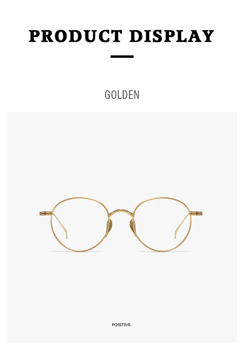 2015 Round Eyeglass Titanium Retro Square Glasses Frames Men Women Eyeglasses Frames Eyewear Business Korean Spectacles Frame