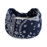 Boho Headbands For Women Fashion Stretch Wide Hair Bands Knoted Turban Yoga Sweatband Elastic Head Bands Stylish Wrap Headbands