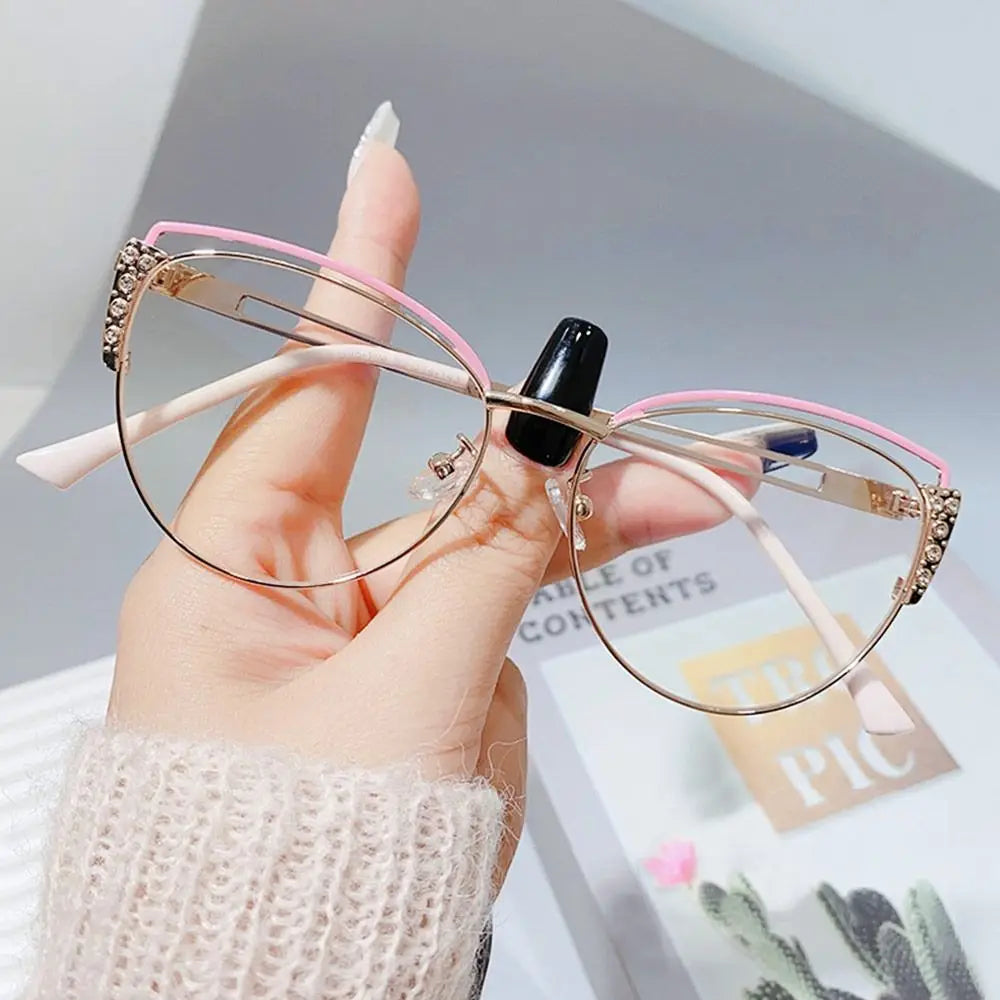 Blue Ray Blocking Anti-Blue Light Glasses Ultralight Metal Computer Goggles Eye Protection Square Eyeglasses Men Women