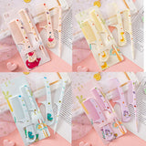 2Pcs/Set Cute Kids Hairdressing Comb Tail Comb for Girls Whale Dinosaur Giraffe Unicorn Hair Comb Kids