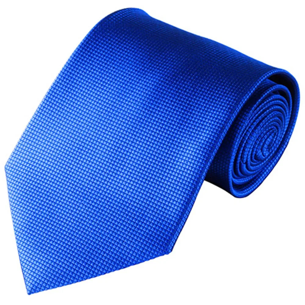 Fashion Men's Tie Business Wedding Gifts Accessories Mens Silk Tie Solid Neck Ties Man Black Blue Red White Necktie for Men