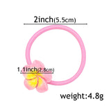 Girls Elastic Hair Ties Flower Hairbands Ponytail Holder Headbands Kids Floral Scrunchies Women Hair Accessories