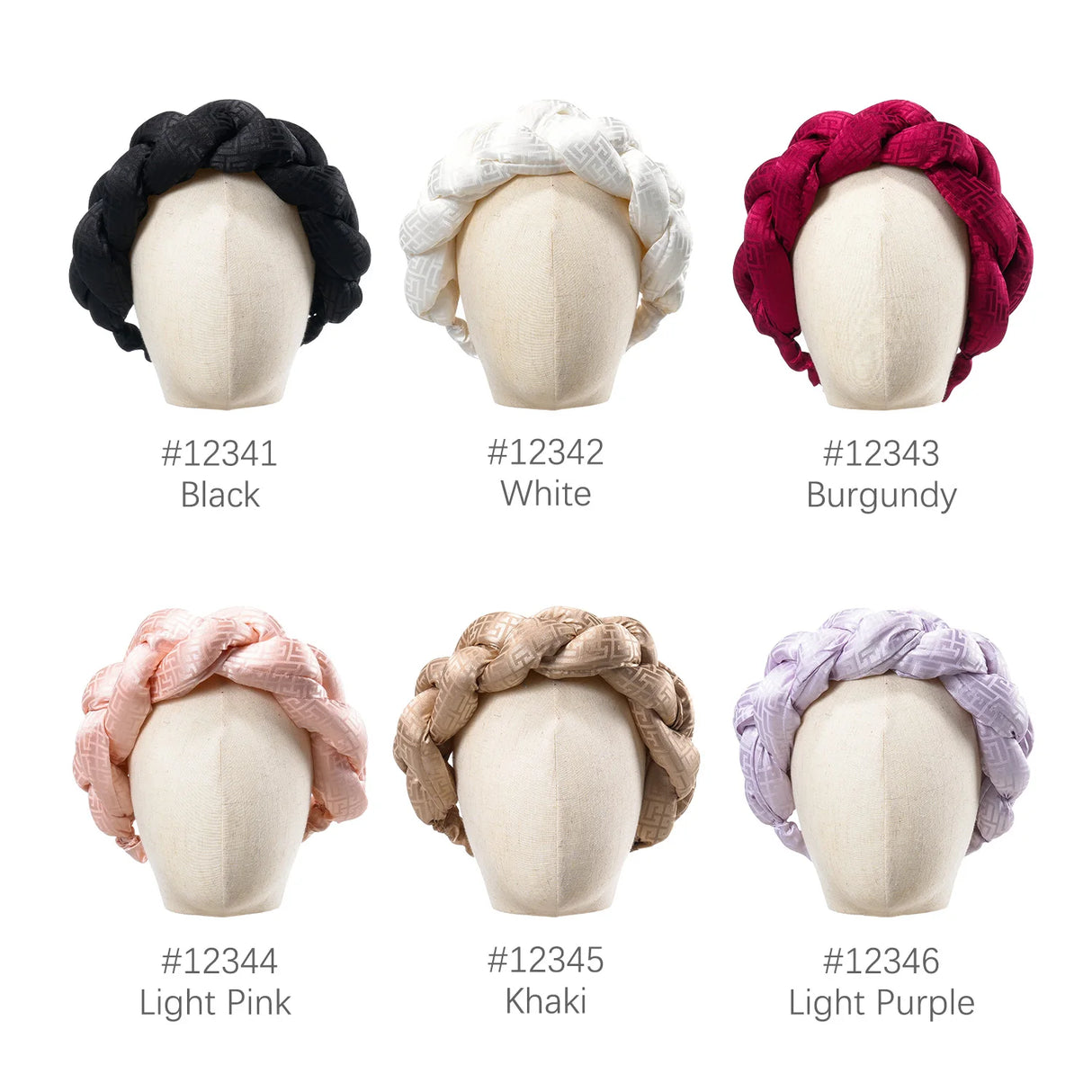 Braids Twist Headbands for Women African Headwear Elastic Hair Bands Ladies Turban Female Bandage Headwrap