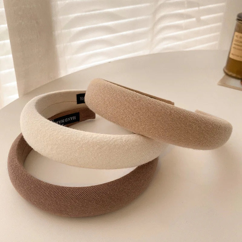 New Fashion Women's Thick Sponge Headband Wide Brim Hairband Elegant Headband Makeup Face Wash Headband Fashion Hair Accessories