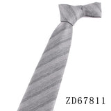 New Striped Ties For Men Women Cotton Neck Tie For Party Business Classic Plaid Neckties Wedding Groom Neck Tie Gifts