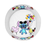 Unisex Kawaii Bucket Hats Funny Stitch Cartoon Accessories Bob Hat For Beach Headwear Lightweight
