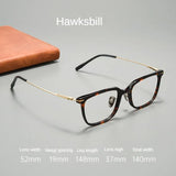 High Quality Luxury Glasses Ultra Light Pure Titanium Men's Eyeglass Frames High-Quality Acetate Prescription Eyeglass Frames