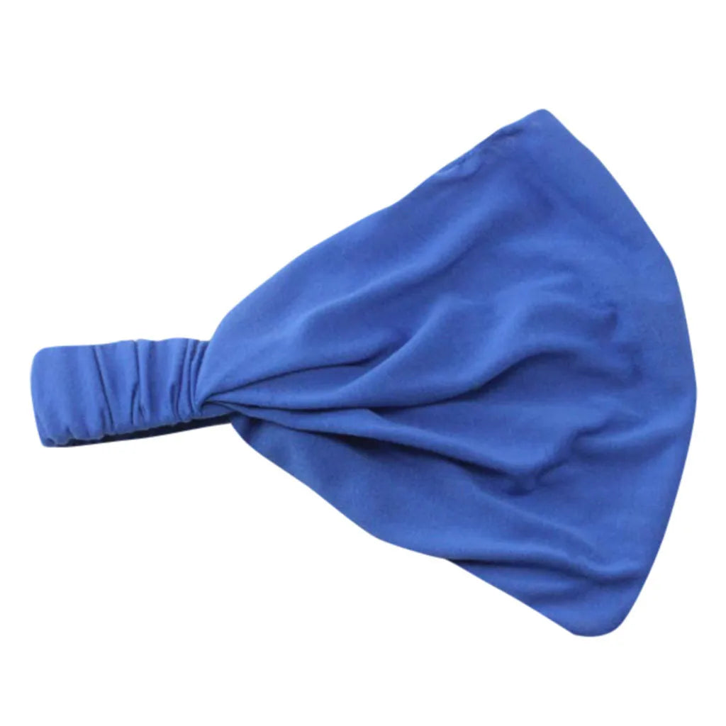 Wide Elastic Headband Hairband Pilates Yoga Fitness Running Cycling Sweatband Turban Makeup Hair Hoop Makeup Headwrap For Women