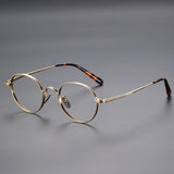 2025 Fashion Eyewear Retro Pure Titanium Round Glasses Comfortable Optical Prescription Eyeglasses Frame Men Women Brand Desgin