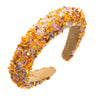 Women Headband Artificial Crystal Embellished Wide Band Headwear Elastic Anti-slip Luxury Fashion Ladies Hair Hoop Accessories 