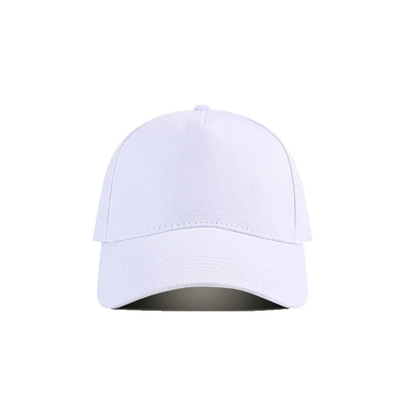 Wholesale 5-Panel Solid Color Embroidery Baseball Cap Custom Logo Snapback Cap Outdoor Curved Roof Dome Sunscreen Sports Cap
