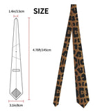 Leopard Men Neckties Silk Polyester 8 cm Narrow Tiger King Neck Tie for Men Suits Accessories Wedding Party Cosplay