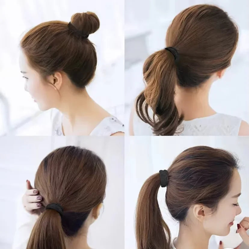 50/100/30 basic black rubber band for women girls elatic classical hair band head accessories casual sport High ponytail support