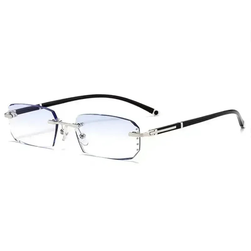 Luxury Blue Light Blocking Reading Glasses Women Men Cutting Frame Presbyopia Eyeglasses HD Lens Farsighted Prescription Eyewear