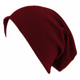 Unisex Men Women Beanie Cotton Night Sleep Cap Bonnet Chemo Hat Headwear Turban Baggy Hair Care Nightcap Pullover Hat Solid Colo
