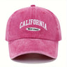 1PC Embroidered Baseball Cap On The West Coast Of California Vintage Style Pointed Hat Lightweight Hat Sun Resistant Sport Hat