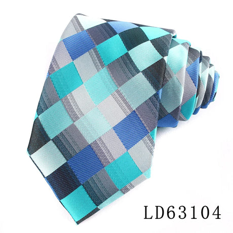 New Classic Plaid Ties For Men Women Skinny Neck Tie For Party Business Check Suit Neckties Wedding Neck Tie For Groom Gifts