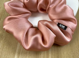 100% Mulberry Silk Hair Scrunchies Elastic Rubber Band Hair Ties Big Large Gum Ropes Ponytail Holders for Women Girls 19 Momme