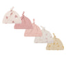 New Born Baby Boy Hats 3/5Pieces Cotton Baby Girls Hats Cartoon 0-6Months Unisex Soft Solid Color Infant Accessories