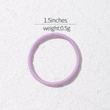 50PCS Macaron Rubber Band Hairband Headband High Elastic Durable Hair Ring Tied High Ponytail Women's Kids Hair Headwear