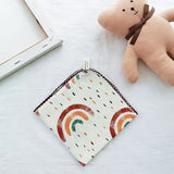 Cotton Baby Face Towel Newborn Baby Items 4 Layer Muslin Baby Bibs Handkerchief Soft Saliva Towel Triangle Feeding Burp Cloths