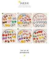 Hair Accessories Girls Bands Bandeau Cheveux Scrunchies Elastic Fille Korean Haarband Rubber Brown Children Gomas Gift Kids