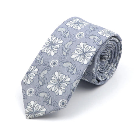 New Style Floral Printed 6cm Tie Blue Green Purple Skinny 100% Cotton Necktie For Men Women Wedding Party Suits Shirt Accessory