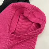 Hat Simple Solid Colour Cap Balaclava Knitted Pullover Hat women's Winter Warm Scarf Hat all-in-one Gorros Invierno