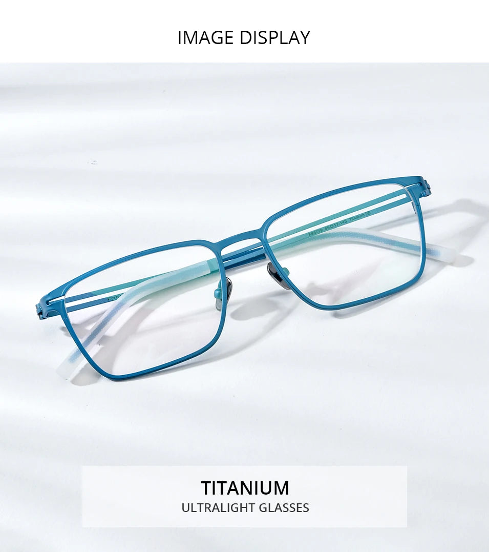 FONEX Titanium Glasses Frame Men New Brand Design Square Eyewear Ultralight-Weight Japanese High Quality Eyeglasses Frames 85779
