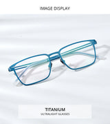 FONEX Titanium Glasses Frame Men New Brand Design Square Eyewear Ultralight-Weight Japanese High Quality Eyeglasses Frames 85779