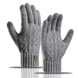 Winter Warm Gloves for Men and Women, Touchscreen Thickened Knitted Gloves, Outdoor Cycling Sports, Cold resistant Gloves