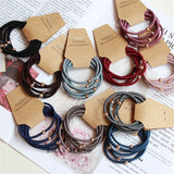 6PCS Headbands Women Elastic Hair Bands Scrunchie Ponytail Holder Organza Hairbands Set Hair Ropes Ties Girls Hair Accessories