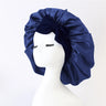 New Satin Sleeping Cap For Women Solid Wide Band Stretch Head Tie Silky Bonnet Edge Wrap Nightcap Hair Care Shower Head Cover