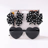 3Pcs/set Cute Solid Kids Dot Hairpin Colorful Heart Sun Glasses Set Girls Boutique Bowknot Hair Clips Children Hair Accessories