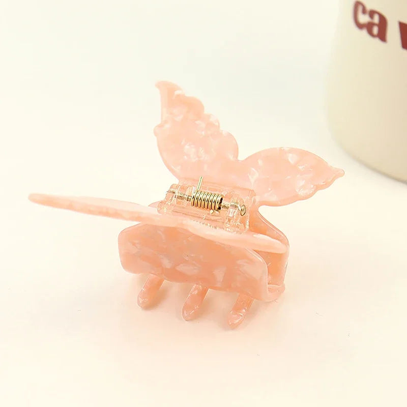 Retro Butterfly Hair Clips Back Of The Head Hair Claws Sweet Coiled Hairpin Women Lady Girl Headwear Hair Styling Tools
