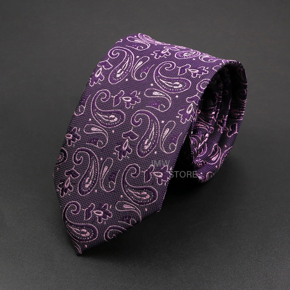 New Design Wedding Men Tie Grey Brown Green Paisley Flower Neckties Men Business Dropshipping Groom Collar Accessories Gift