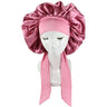 Women Big Size  Satin Cap for Sleeping Hat Night Sleep Cap Hair Care Silk Bonet Stain Hair Cap for Women Curly Springy Hair