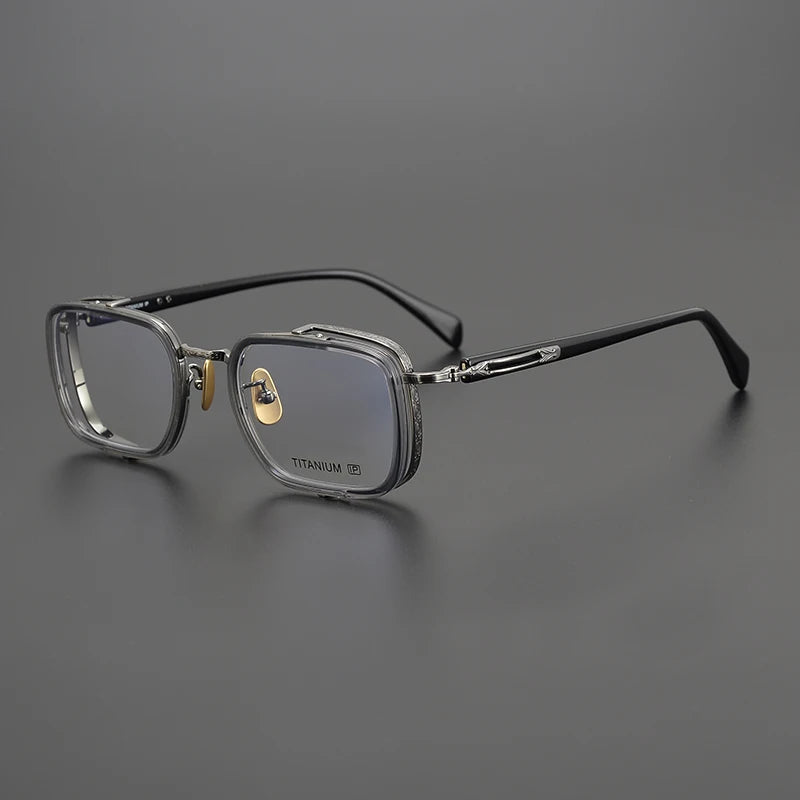 Exquisite Titanium Handmade Glasses Frame Mens Women Retro Square Spectacle Frames Eyeglasses Japanese Design Oval Round Eyewear