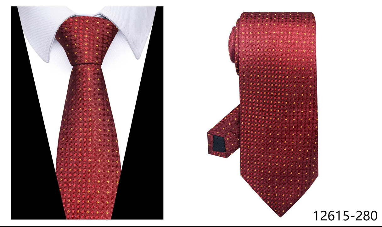 100% Silk Brand Purple Tie Men Necktie High Quality Mix Colors Silk 7.5 cm Gravatas Accessories Wedding April Fool's Day