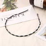 Black Metal Wavy Headband Men Women's Hair Band Head Hoops Bands Headwear Sport Headbands Hairband Bangs Holder Hair Accessories
