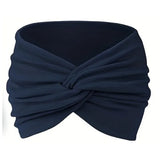 Women Sport Headbands African Wide Hair Wrap Turban Twist Headband for Women Workout Stretch Non-slip Sweatband Hairbands