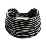 Boho Headbands For Women Fashion Stretch Wide Hair Bands Knoted Turban Yoga Sweatband Elastic Head Bands Stylish Wrap Headbands