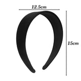 Fashion Autumn Winter Black Soft Velvet Cloth Hairbands for Women Girls Casual Shopping Face Washing Dress Up Hair Accessories
