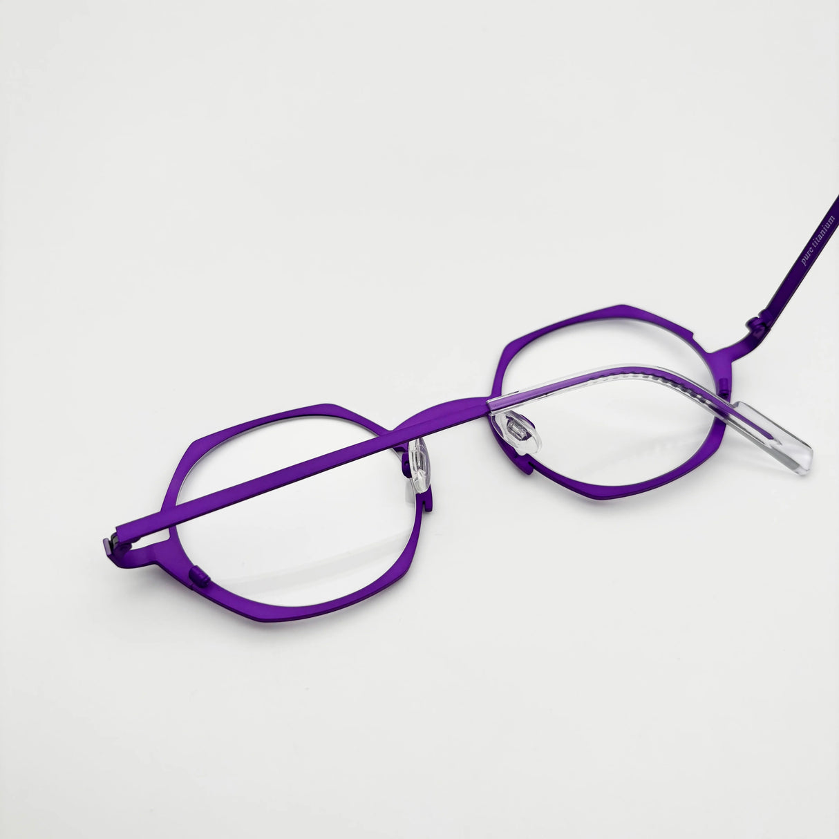 Wcwe Belight Optical Belgium Geometry Irregular Shape Titanium Eyewear Spectacle Frame Men Women Eyeglasses