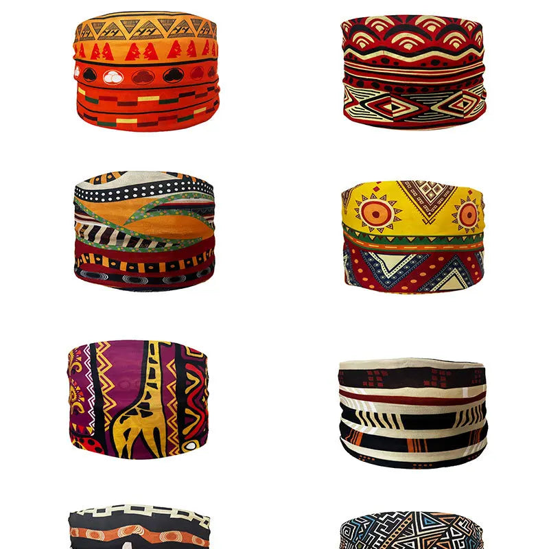 Boho Headbands For Women Fashion Wide Headscarf Bohemian Yoga  Workout Head Bands Hair Accessories Band