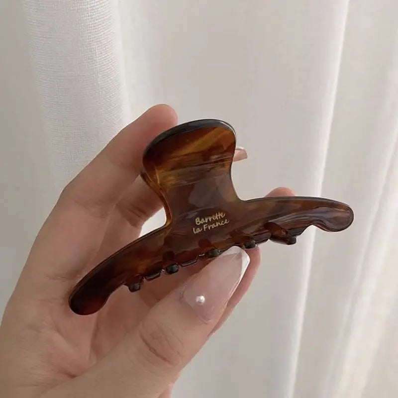 1pc Elegant hair clip, women's back of the head, ins shark clip, 2024 new clip headwear, high-end feeling, vinegar grip clip
