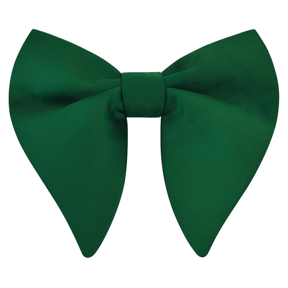GUSLESON Fashion Pink Champagne Blue Solid Bow Tie For Men Classic Big Bowtie For Party Wedding Bowknot Adult Mens Tie