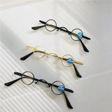 cubojue small round reading glasses +100 +150 +200 +250 +300 glass lens narrow nerd spectacles eyeglasses frames