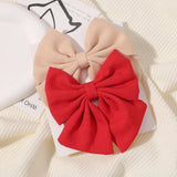 2pcs/set 4.5" Cheer Bow Hair Clip for Kids Lovely Grosgrain Ribbon Hairgripes Girls Delicate Bowknot HairPins Baby Headwear Set